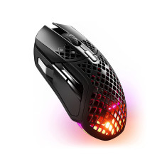 SteelSeries Aerox 5 Wireless - Lightweight Wireless Gaming Mouse - 18000 CPI -- TrueMove Air Optical Sensor - Ultra-Lightweight Water Resistant Design – 180+ Hour Battery Life